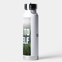 Botella de agua en modo motivación