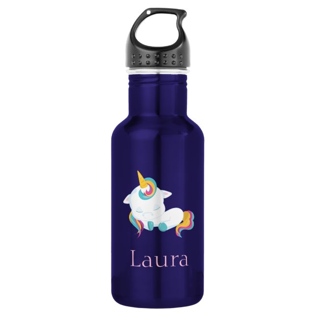 Botella De Agua Encantador unicornio (Anverso)