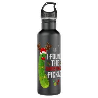 Botella De Agua Encontré A Los Navidades Pickle