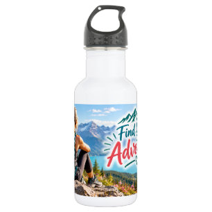 Botella De Agua Encuentra Tu Aventura Senderismo De Montaña