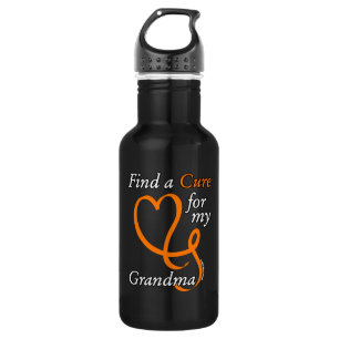 Botella De Agua Encuentra una cura/corazón/abuela...RSD/CRPS