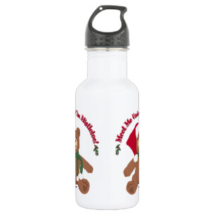 Botella De Agua ¡Encuéntrame Bajo El Mistletoe! Navidades Teddy Be