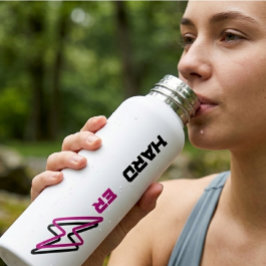 Botella De Agua Energía de Gimnasio Relámpago | Fitness Moderno