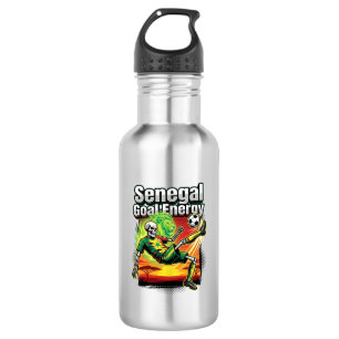 Botella De Agua Energía del Gol de Senegal Esqueleto Delantero Nac