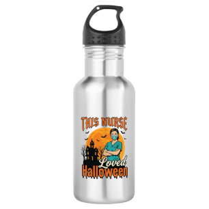 Botella De Agua Enfermera de Halloween Amaba Halloween Vintage Esp