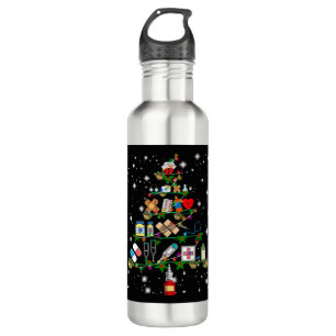 Botella De Agua Enfermera de Navidades de Feliz Navidad