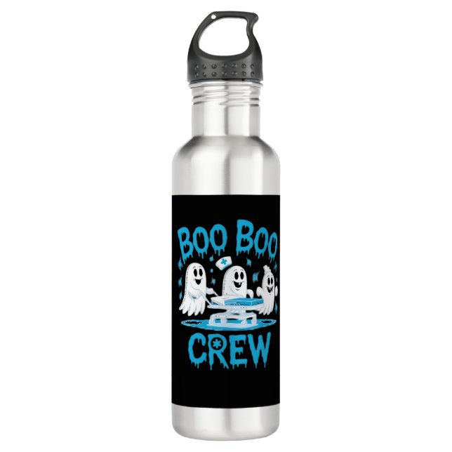 Botella De Agua Enfermera paramédica fantasma de Boo Boo Halloween (Anverso)