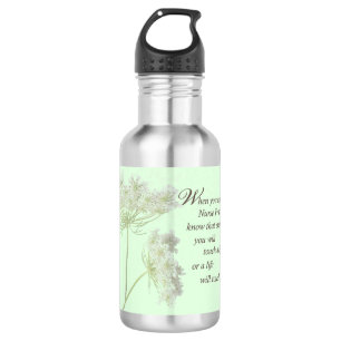 Botella De Agua Enfermera practicante Touch Lives Wildflower