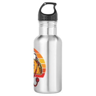 Botella De Agua Enfermera Taco Diseño de Grabado Retro Vintage_1