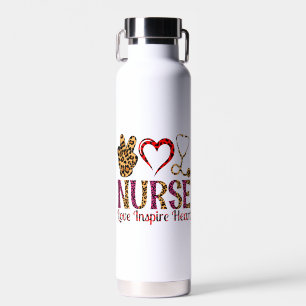 Botella De Agua Enfermero Amor Inspira Corazón - Enfermera Motivac