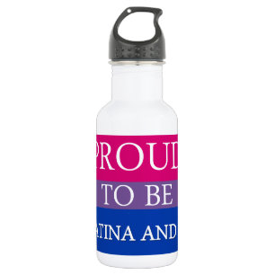 Botella De Agua Engranaje bisexual del orgullo