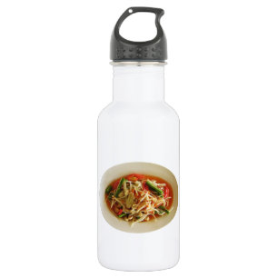 Botella De Agua Ensalada de Papaya picante [Som Tam] ... Comida la