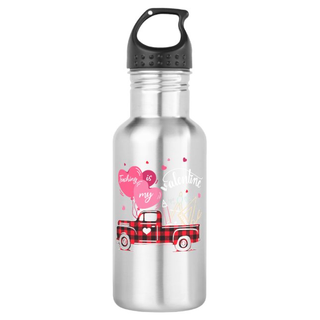 Botella De Agua enseñar es mi san valentín (Anverso)