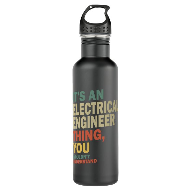 Botella De Agua Entrega de cargo de ingeniero eléctrico (Anverso)