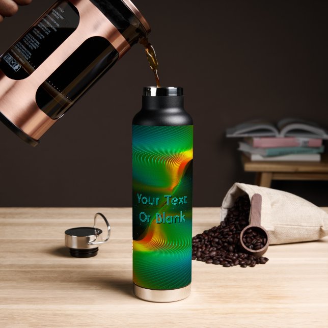 Botella De Agua Entrelazamiento cuántico (Café (girado))