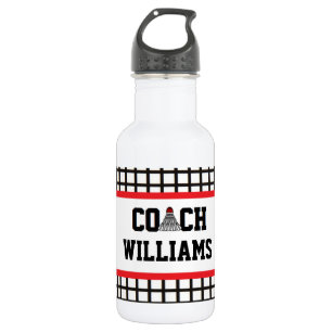 Botella De Agua Entrenador de Badminton - Personalizado