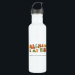 Botella De Agua Entrenador Groovy y Retro es mi Vibe, entrenador<br><div class="desc">El entrenamiento Groovy y Retro es mi botella de agua de vibe para entrenadores</div>
