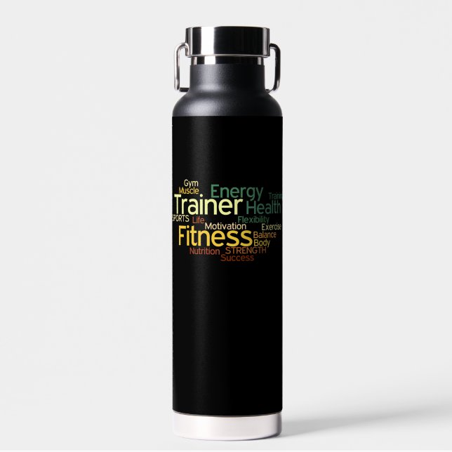 Botella De Agua Entrenador personal/aptitud física (Delantero)