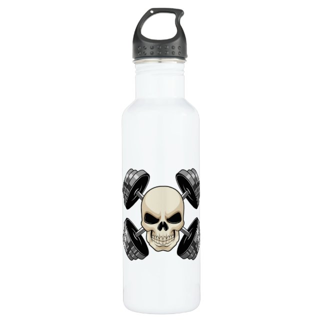 Botella De Agua Entrenamiento de Skull Strength Dumbbels (Anverso)