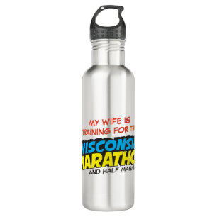 Botella De Agua Entrenamiento del maratón de Wisconsin