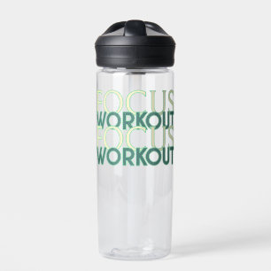 Botella De Agua Entrenamiento enfocado