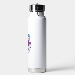 Botella De Agua Entusiasmo de Unicornio Espíritu de Unicornio Arte