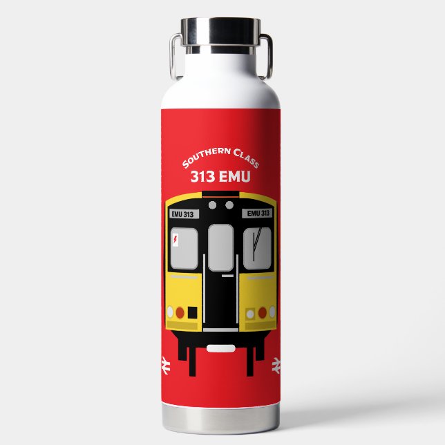 Botella De Agua Entusiasta del tren ferroviario británico (Delantero)