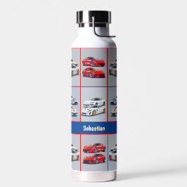 Botella De Agua Entusiastas de automóviles deportivos de moda rojo