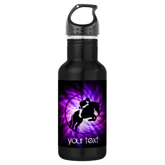 Botella De Agua Equestrian púrpura (Anverso)
