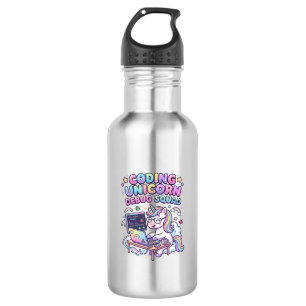Botella De Agua Equipo de Depuración de Unicornio de Codificación