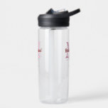 Botella De Agua Equipo de la novia agregar nombre monograma dama d<br><div class="desc">diseño hermoso</div>