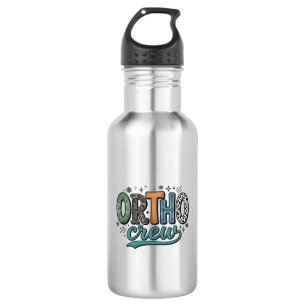 Botella De Agua Equipo de ortodoncia vintage diseño vectorial equi