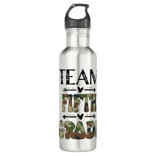 Botella De Agua Equipo De Quinto Grado De Vuelta Al Día Escolar Ma