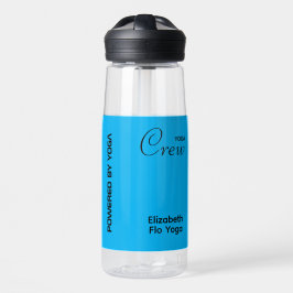Botella De Agua Equipo de Yoga de Impresión Personalizada Azul Azu