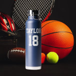 Botella De Agua Equipo deportivo<br><div class="desc">Número y nombre del equipo deportivo</div>