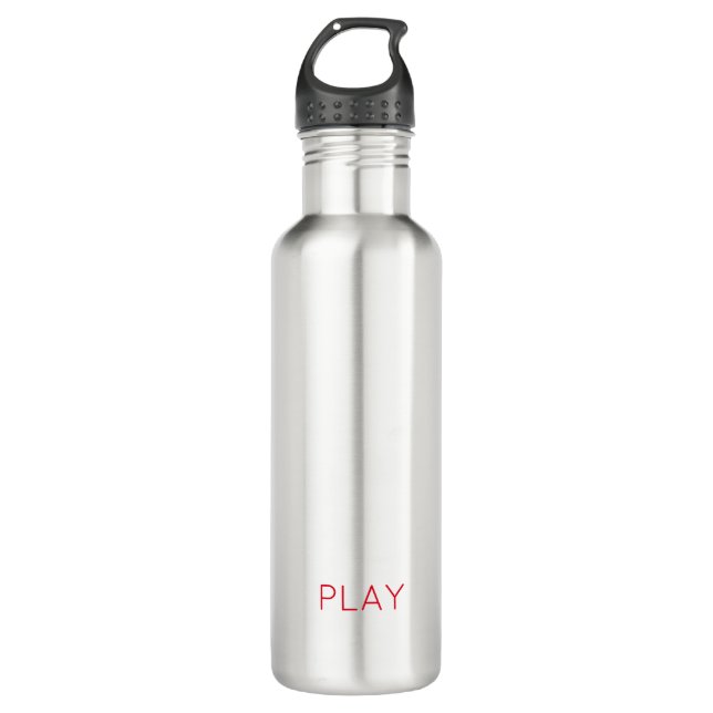 Botella De Agua Equipo deportivo Personalizado espiritual JUGAR te (Anverso)