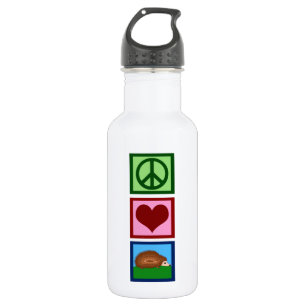 Botella De Agua Erizos del amor de la paz