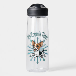 Botella De Agua Es el momento Zoomie Rat Terrier