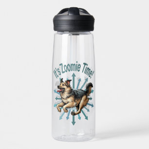 Botella De Agua Es el zoomie time Large Mutt