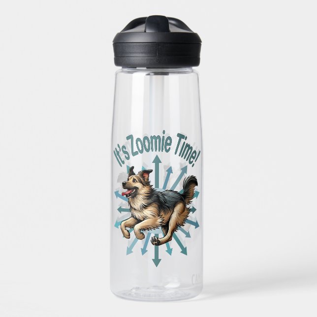 Botella De Agua Es el zoomie time Large Mutt (Delante)