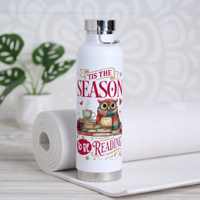 Botella De Agua Es la temporada para leer  (Yoga (girado))