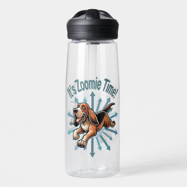 Botella De Agua Es Perro Zoomie Time Hound (Delante)