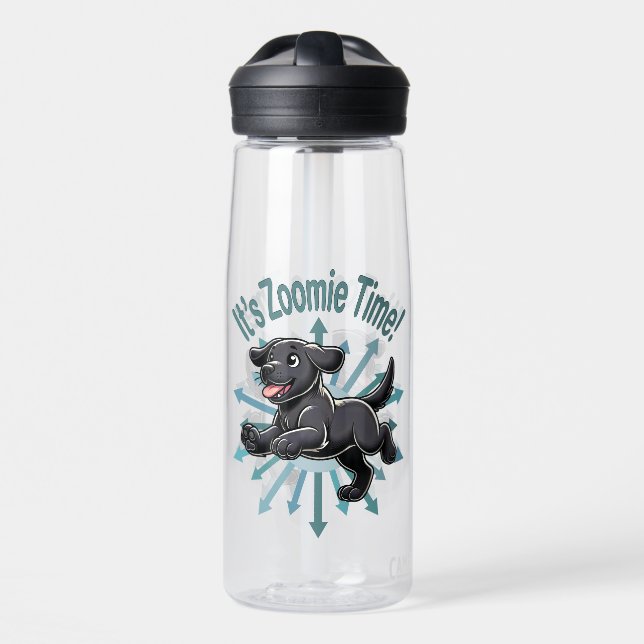 Botella De Agua Es Zoomie Time Black Lab (Delante)