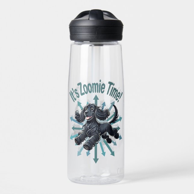 Botella De Agua Es Zoomie Time Cocker Spaniel (Delante)