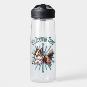 Botella De Agua Es Zoomie Time Collie