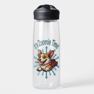 Botella De Agua Es Zoomie Time Corgi