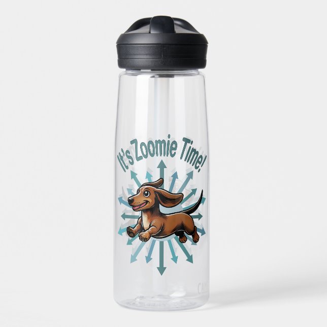 Botella De Agua Es Zoomie Time Dachshund (Delante)