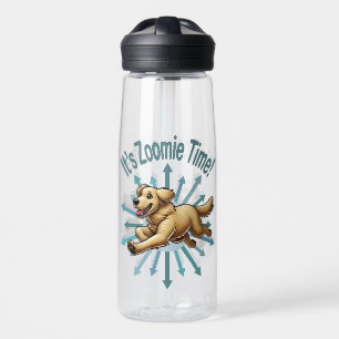 Botella De Agua Es Zoomie Time Golden Retriever