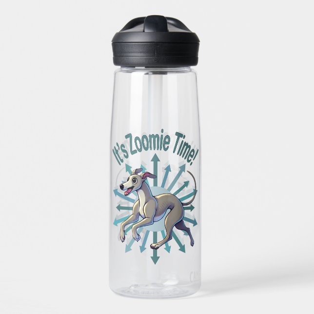 Botella De Agua Es Zoomie Time Greyhound (Delante)
