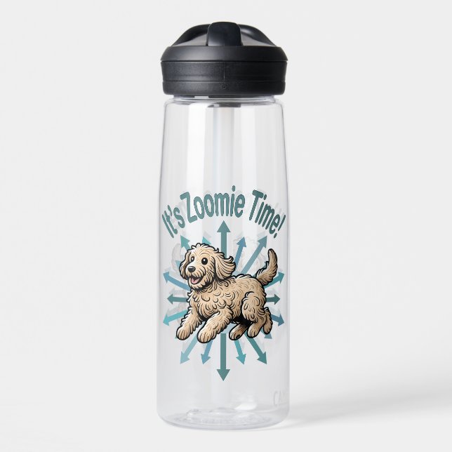 Botella De Agua Es Zoomie Time Labradoodle (Delante)